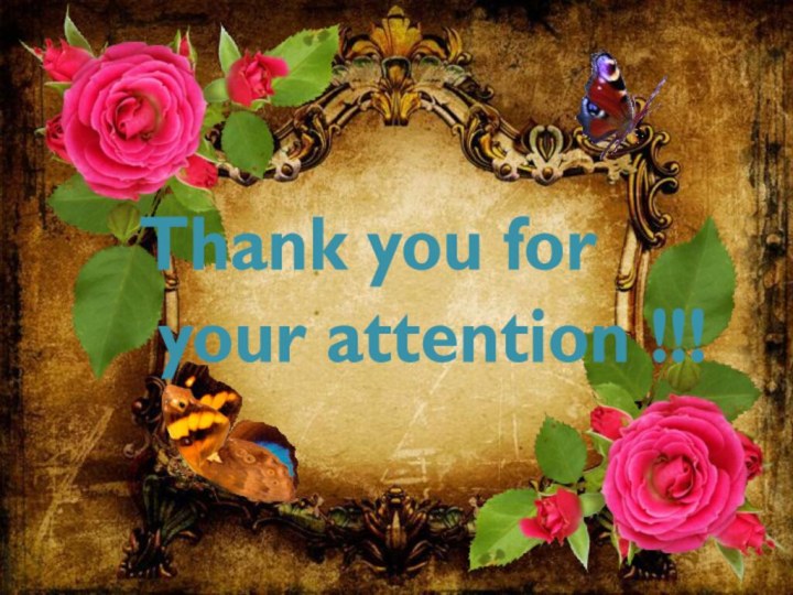 Thank you for your attention !!!