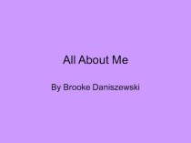 All about me 5 grade
