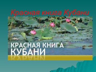 Презентация по кубановедени на тему Красная книга Кубани