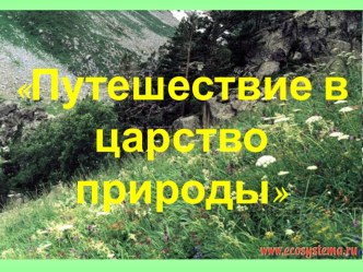 Презентация по окружающему миру на тему Царство природы (2 класс)