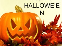 Презентация по английскому языку Happy Hallowe'en