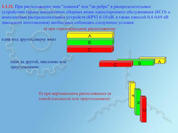 Вертикаль расположение. Расположение шин по ПУЭ. Расположение шин плашмя. Расположение шин на ребро. Расположение шин в электроустановках.