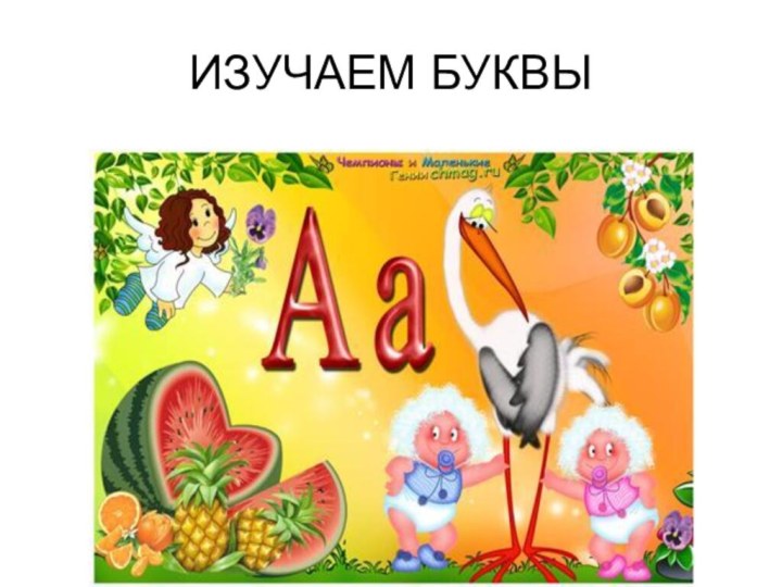 ИЗУЧАЕМ БУКВЫ