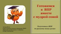 Подготовка к ВПР по русскому языку 5 класс