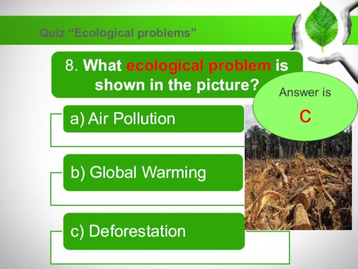 Quiz “Ecological problems”