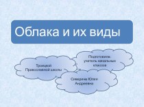 Презентация к уроку окружающего мира на тему: Виды облаков