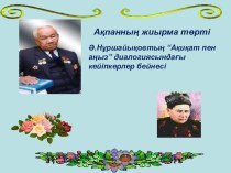 Презентация по казахскому литературу на тему Б.Момышұлы (11-сынып)