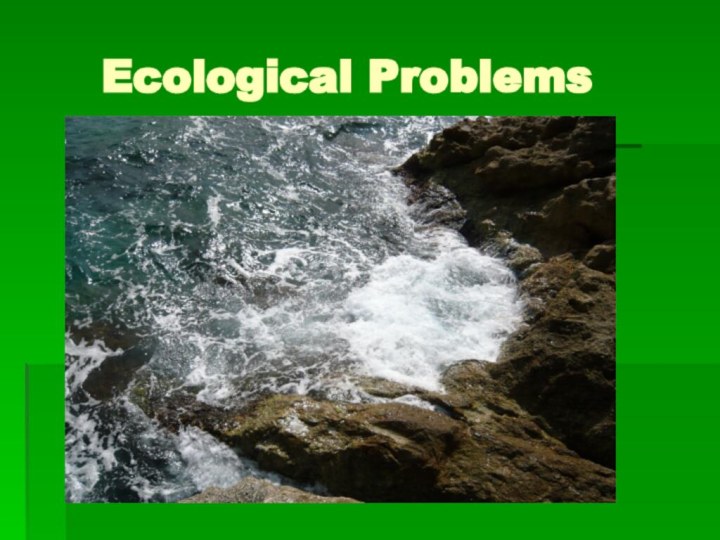 Ecological Problems