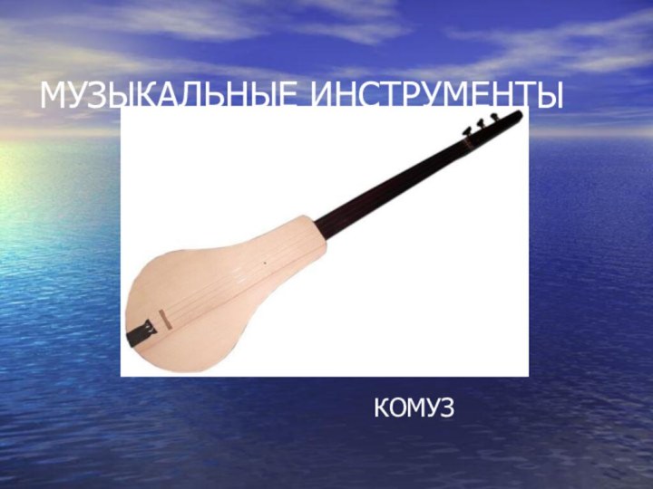 МУЗЫКАЛЬНЫЕ ИНСТРУМЕНТЫКОМУЗ