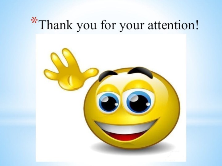 Thank you for your attention!