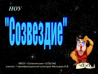 Сценарий открытия НОУ Созвездие