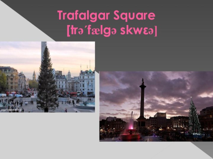 Trafalgar Square [trә´fælgә skwεә]