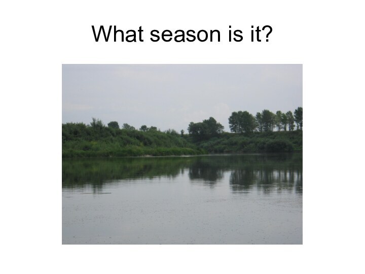 What season is it?