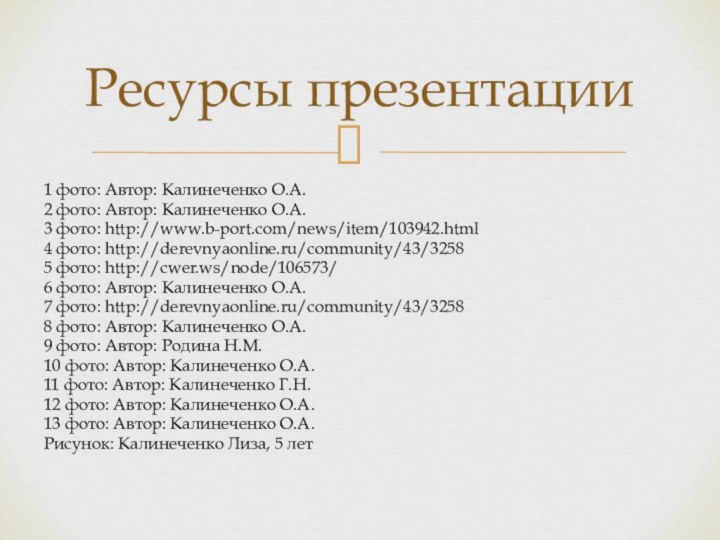 1 фото: Автор: Калинеченко О.А.2 фото: Автор: Калинеченко О.А.3 фото: http://www.b-port.com/news/item/103942.html 4