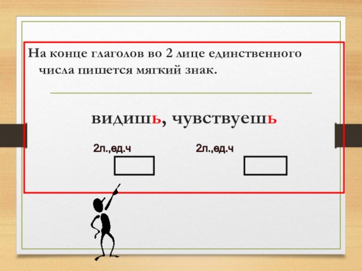 На конце глаголов во 2 лице единственного числа пишется мягкий знак.видишь, чувствуешь2л.,ед.ч 2л.,ед.ч