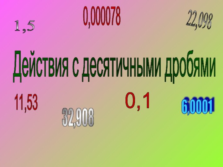 11,5322,0980,0000780,11,56,000132,908Действия с десятичными дробями