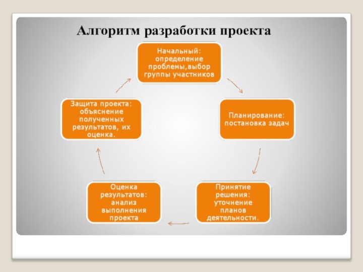 Алгоритм разработки проекта