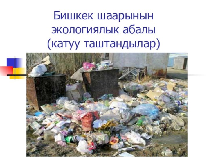 Бишкек шаарынын  экологиялык абалы (катуу таштандылар)