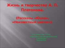 Презентация по литературе 7 класс Жизнь и творчество А.П. Платонова.