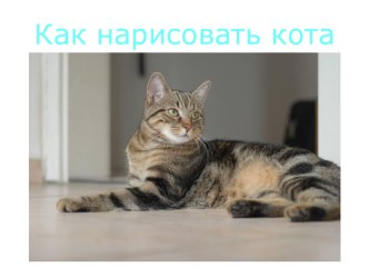 Как рисовать кота (для урока ИЗО)