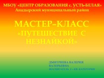 Мастер-класс по ПДД Путешествие с Незнайкой