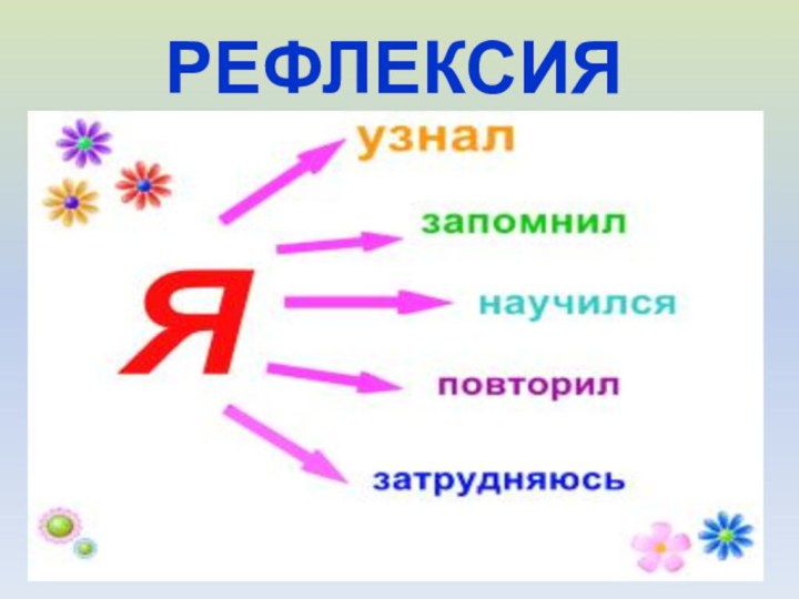 РЕФЛЕКСИЯ