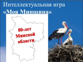 Интеллектуальная игра на тему Моя Минщина приуроченная к 80-летию Минской области