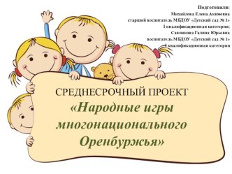 Презентация по дошкольному воспитанию и образованию на тему: Многонациональное Оренбуржье