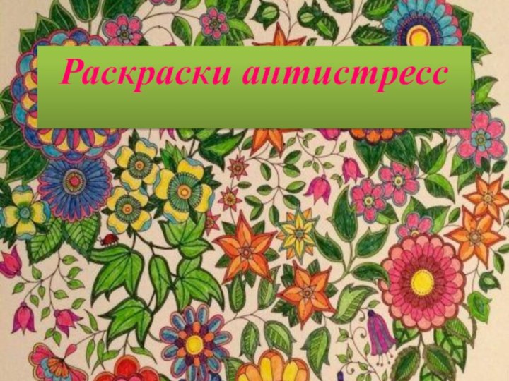 Раскраски антистресс