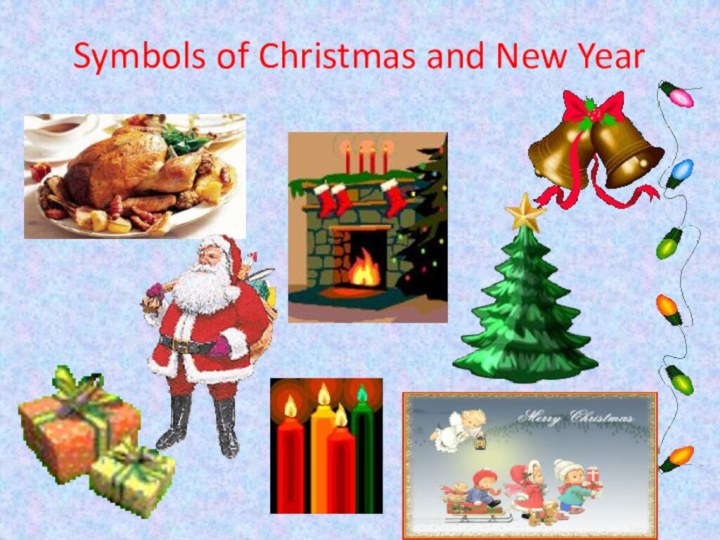 Symbols of Christmas and New Year