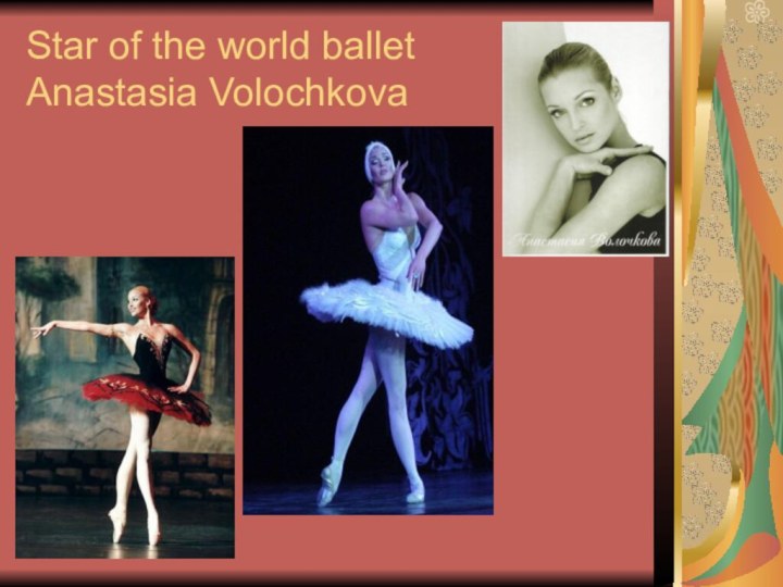 Star of the world ballet Anastasia Volochkova