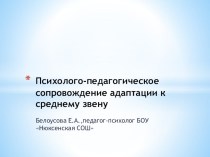 Презентация Психолого-педагогическое сопровождение обучающихся