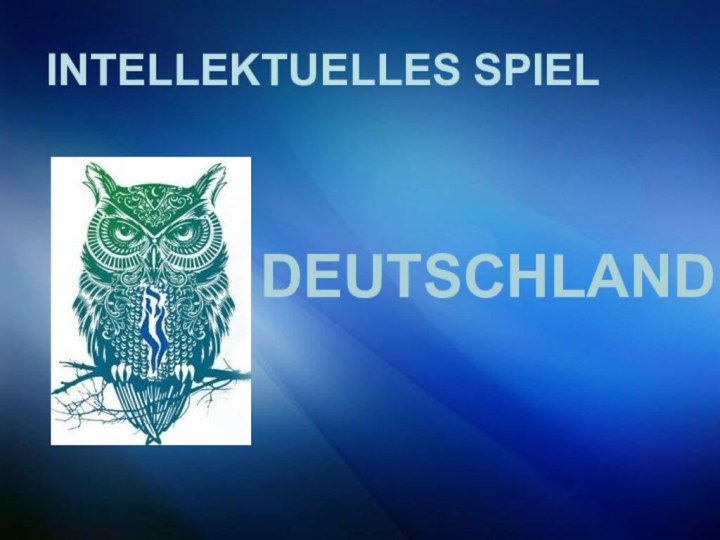 INTELLEKTUELLES SPIELDEUTSCHLAND