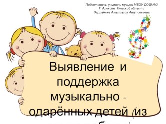 Презентация Выявление и поддержка музыкально одаренных детей