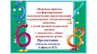 Презентация по развитию пространственных представлений, профилактики дискалькулии у дошкольников.