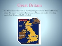 Презентация по английскому языку на тему Great Britain
