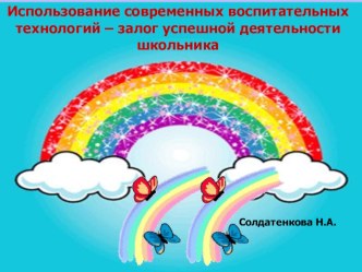 Презентация Использование современных педтехнологий -залог успешной деятельности школьника