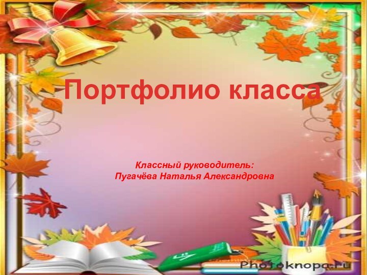 Портфолио классаКлассный руководитель:Пугачёва Наталья Александровна