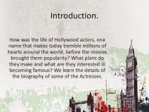 Презентация по английскому языку Hollywood stars