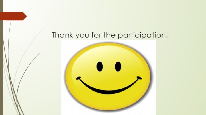 Thank you for the participation!