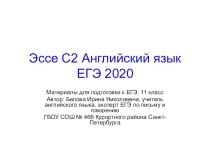 Презентация (методическая разработка) к уроку английского языка на тему Essay (11 класс)