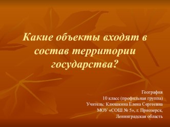 Презентация по географии на тему Границы государства (10 класс)