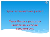 Презентация по физической культуре на тему гимнастика ( 5 класс)