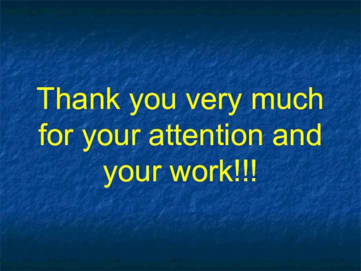 Thank you very much for your attention and your work!!!