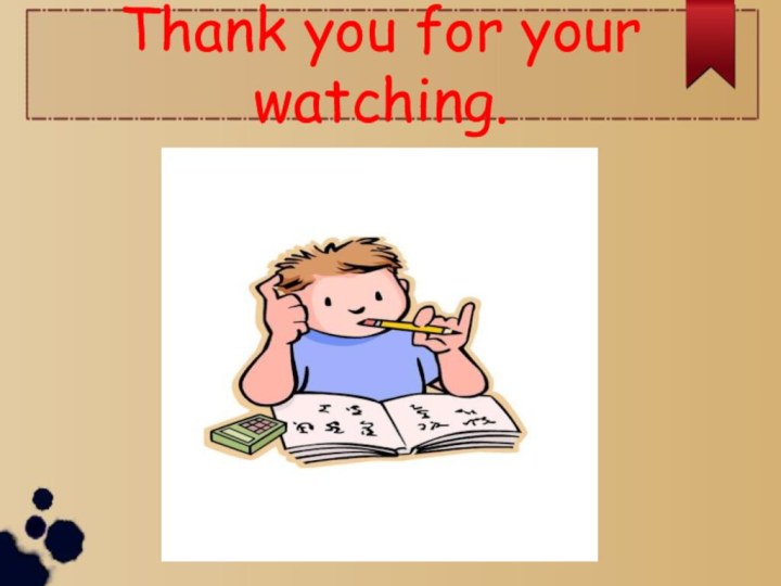 Thank you for your watching.