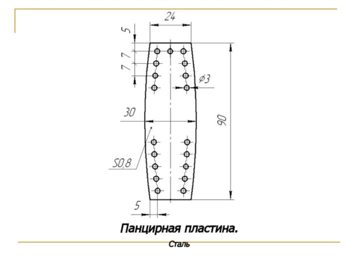 Панцирная пластина.Сталь