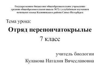 Презентация к уроку по теме Отряд Перепончатокрылые для 7 класса