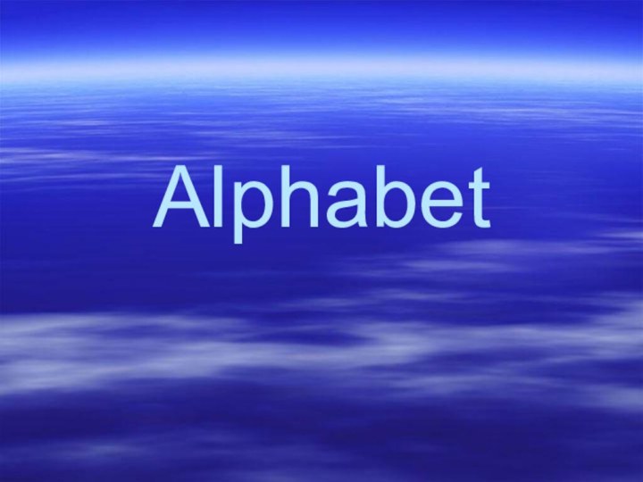 Alphabet