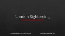 Презентация London Sightseeing для урока с использованием интерактивных тетрадей