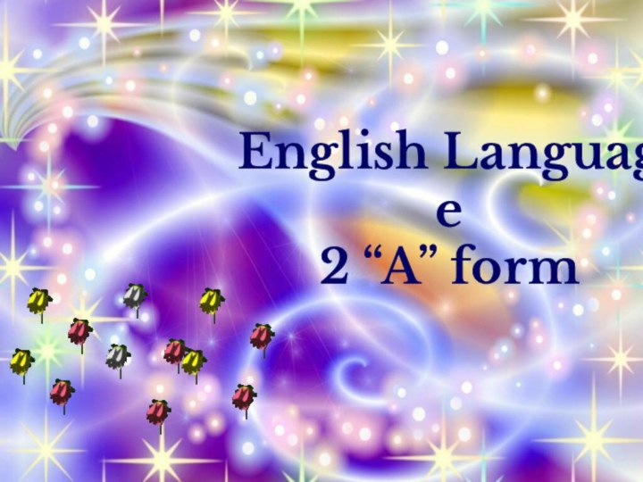 English Language2 “A” form